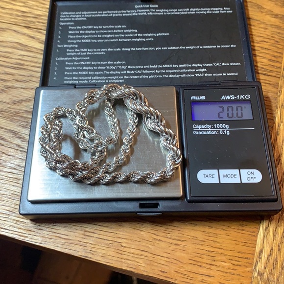 Ross & Simons Sterling Silver Graduated Rope Chain - Picture 17 of 17